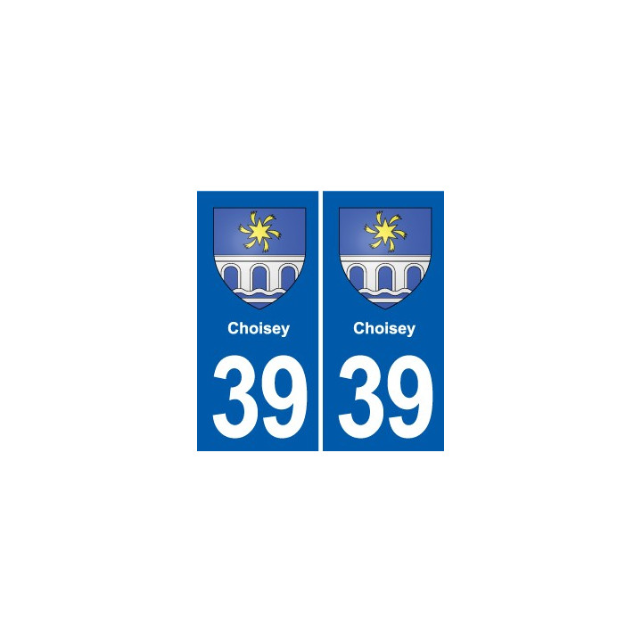 39 Orgelet autocollant plaque blason stickers département