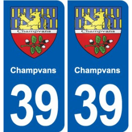 39 Orgelet autocollant plaque blason stickers département