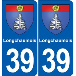 39 Orgelet autocollant plaque blason stickers département