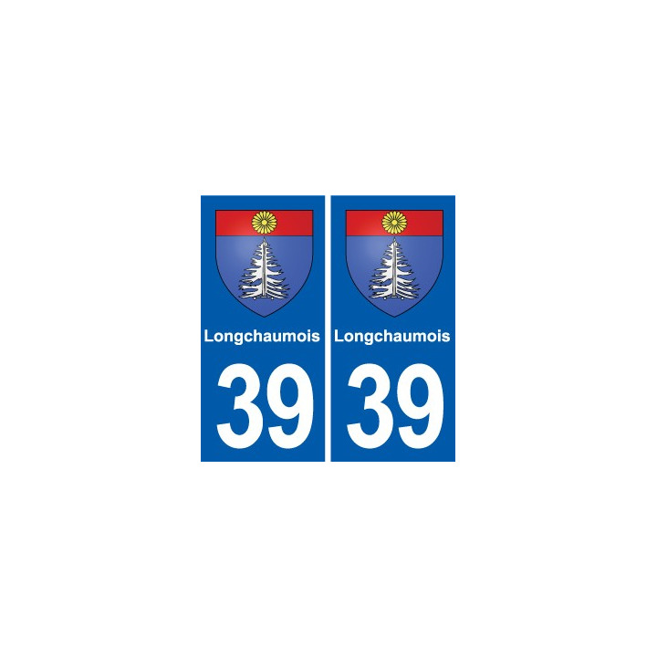 39 Orgelet autocollant plaque blason stickers département