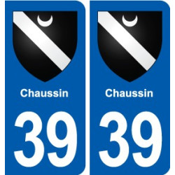 39 Orgelet autocollant plaque blason stickers département