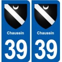 39 Orgelet autocollant plaque blason stickers département