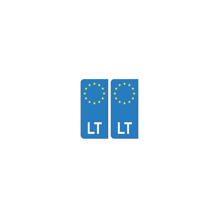 Lituanie Lietuva europe autocollant plaque