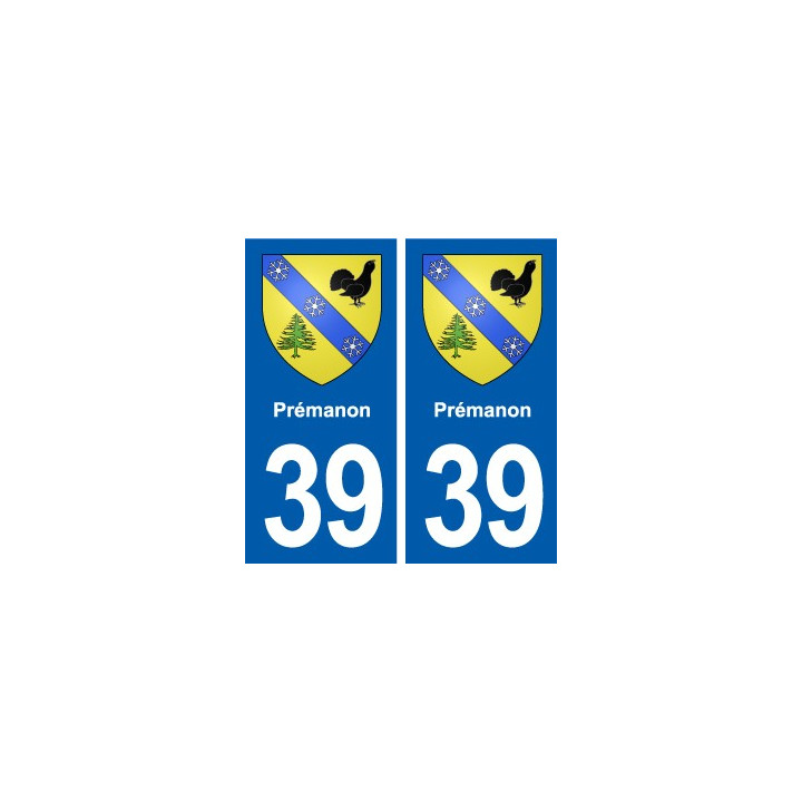 39 Orgelet autocollant plaque blason stickers département