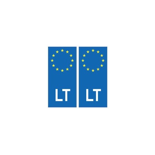 Lituanie Lietuva europe autocollant plaque
