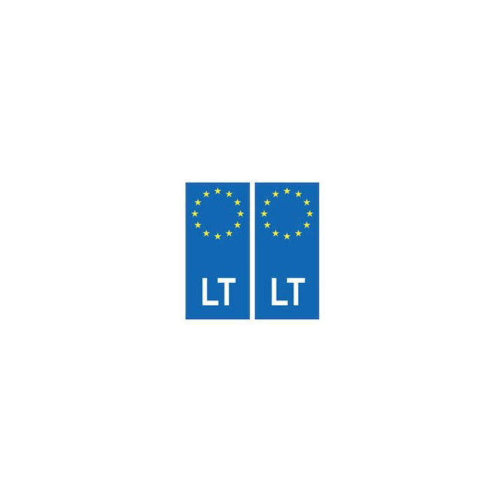 Lituanie Lietuva europe autocollant plaque