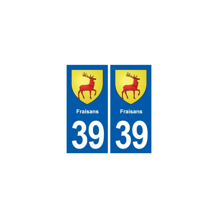 39 Orgelet autocollant plaque blason stickers département