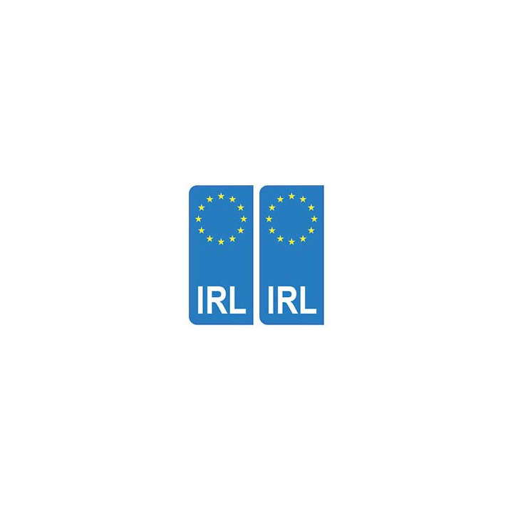 Irlande Eire europe autocollant plaque