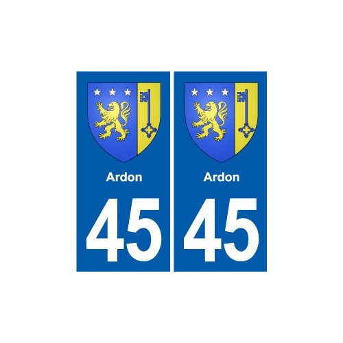 45 Chaingy blason ville autocollant plaque stickers