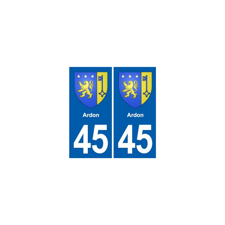 45 Chaingy blason ville autocollant plaque stickers