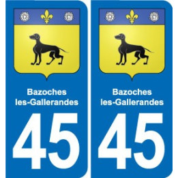 45 Chaingy blason ville autocollant plaque stickers