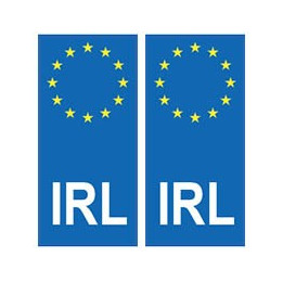 Irlande Eire europe autocollant plaque
