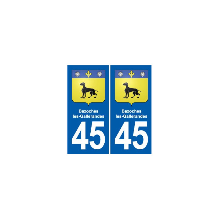 45 Chaingy blason ville autocollant plaque stickers