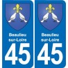 45 Chaingy blason ville autocollant plaque stickers