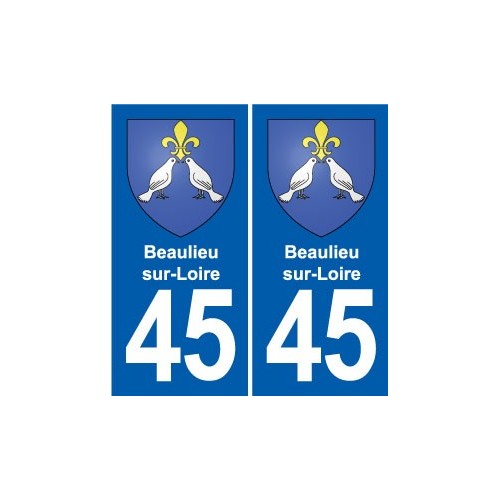 45 Chaingy blason ville autocollant plaque stickers
