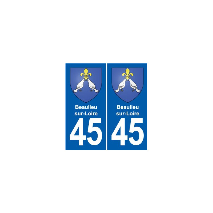 45 Chaingy blason ville autocollant plaque stickers