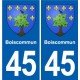 45 Chaingy blason ville autocollant plaque stickers