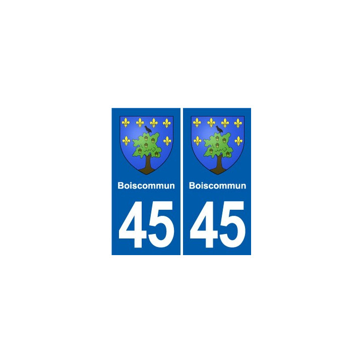 45 Chaingy blason ville autocollant plaque stickers
