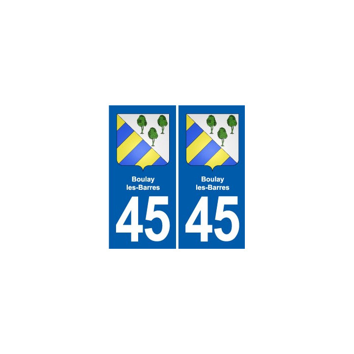 45 Chaingy blason ville autocollant plaque stickers