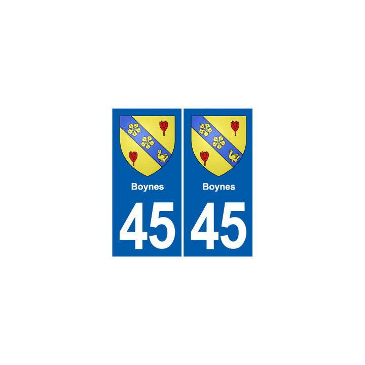 45 Chaingy blason ville autocollant plaque stickers