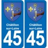 45 Chaingy blason ville autocollant plaque stickers