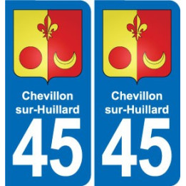 45 Chaingy blason ville autocollant plaque stickers
