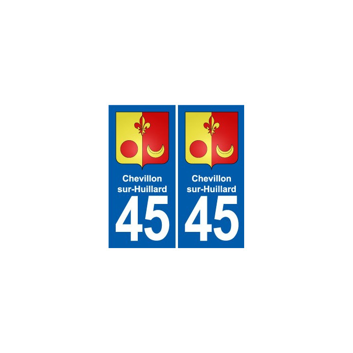 45 Chaingy blason ville autocollant plaque stickers