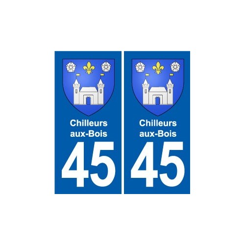 45 Chaingy blason ville autocollant plaque stickers