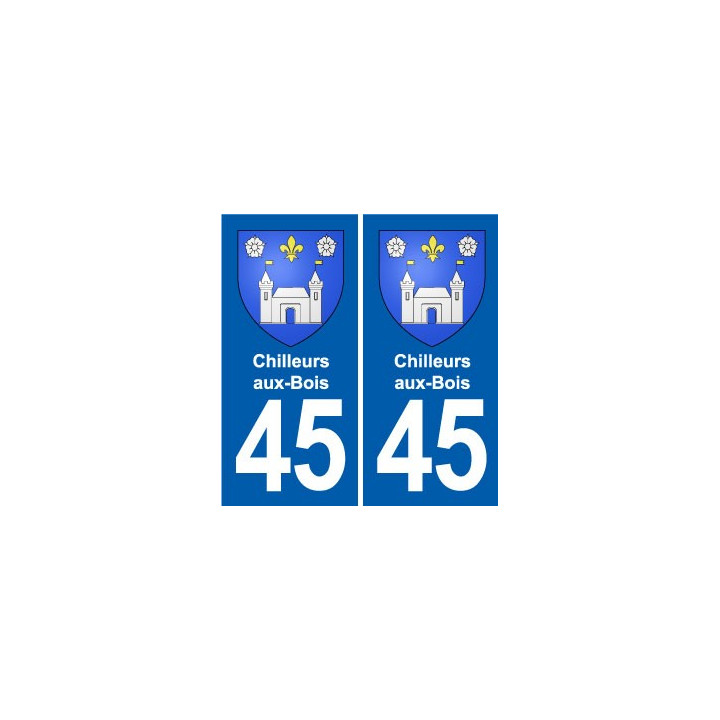 45 Chaingy blason ville autocollant plaque stickers