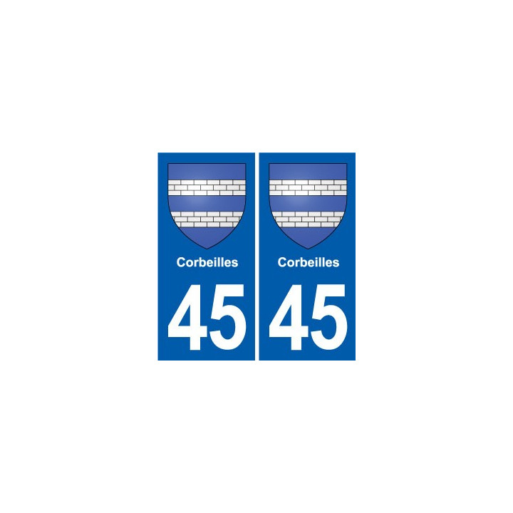 45 Chaingy blason ville autocollant plaque stickers