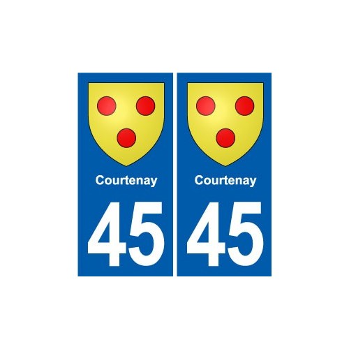 45 Chaingy blason ville autocollant plaque stickers