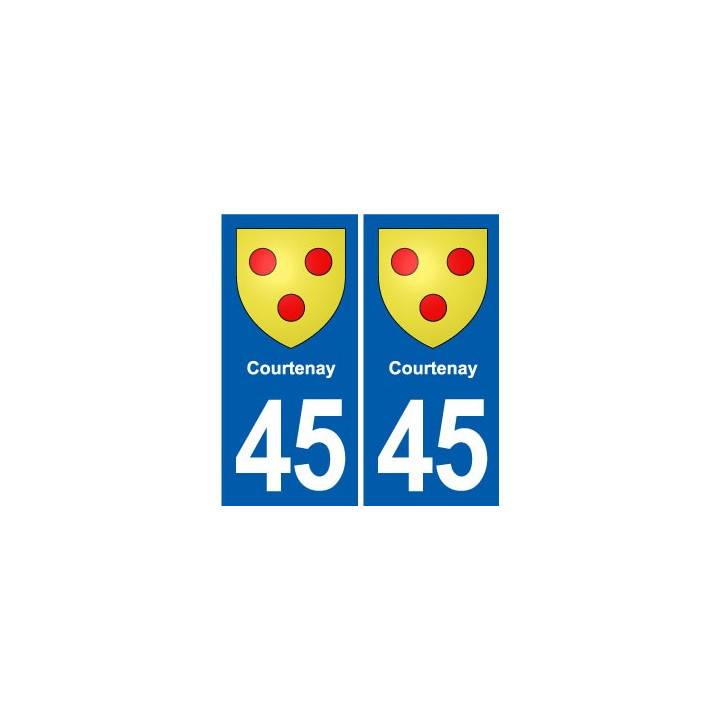 45 Chaingy blason ville autocollant plaque stickers