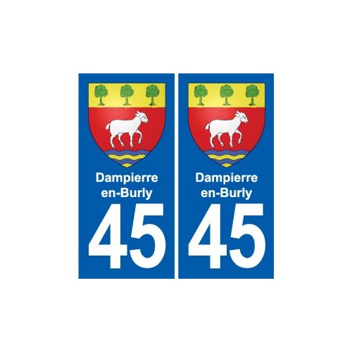 45 Chaingy blason ville autocollant plaque stickers