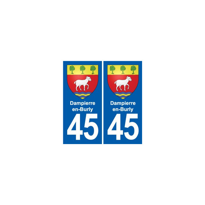 45 Chaingy blason ville autocollant plaque stickers