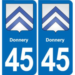 45 Chaingy blason ville autocollant plaque stickers