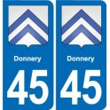 45 Chaingy blason ville autocollant plaque stickers
