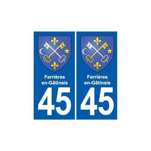 45 Chaingy blason ville autocollant plaque stickers