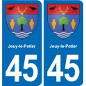 45 Chaingy blason ville autocollant plaque stickers
