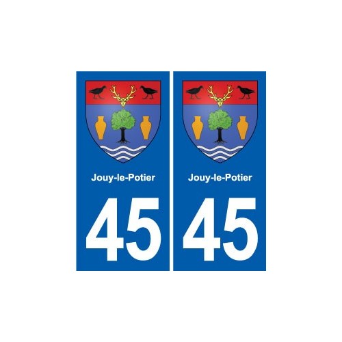 45 Chaingy blason ville autocollant plaque stickers