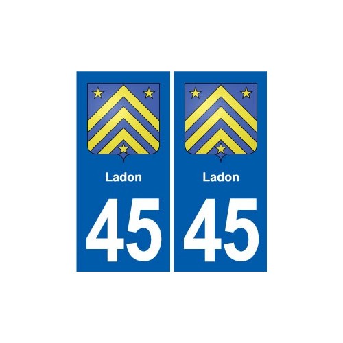 45 Chaingy blason ville autocollant plaque stickers