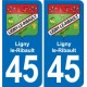 45 Chaingy blason ville autocollant plaque stickers