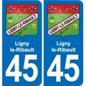 45 Chaingy blason ville autocollant plaque stickers