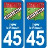45 Chaingy blason ville autocollant plaque stickers