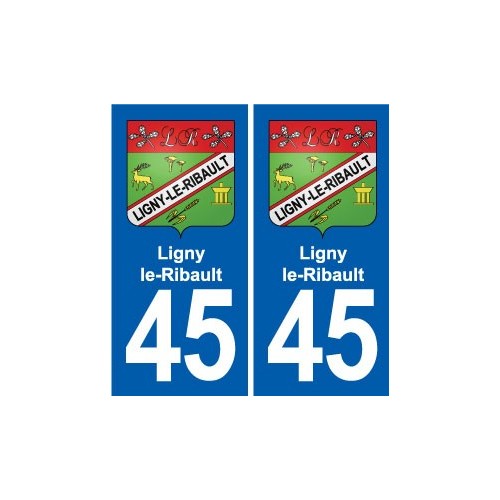 45 Chaingy blason ville autocollant plaque stickers