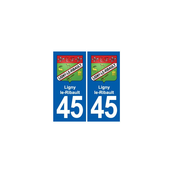 45 Chaingy blason ville autocollant plaque stickers