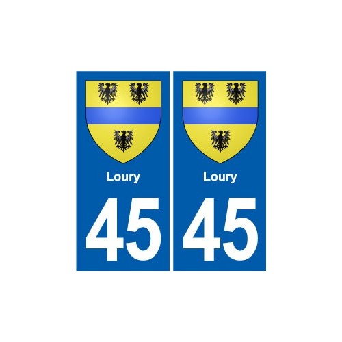 45 Chaingy blason ville autocollant plaque stickers