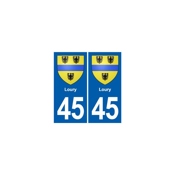 45 Chaingy blason ville autocollant plaque stickers
