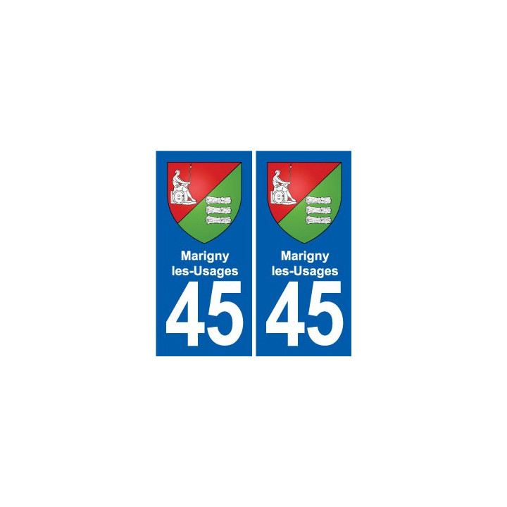 45 Chaingy blason ville autocollant plaque stickers