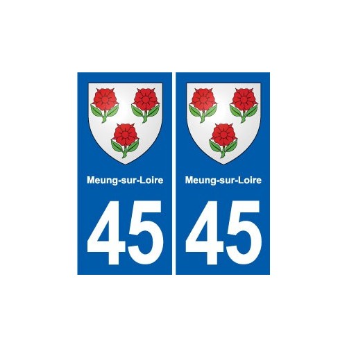 45 Chaingy blason ville autocollant plaque stickers