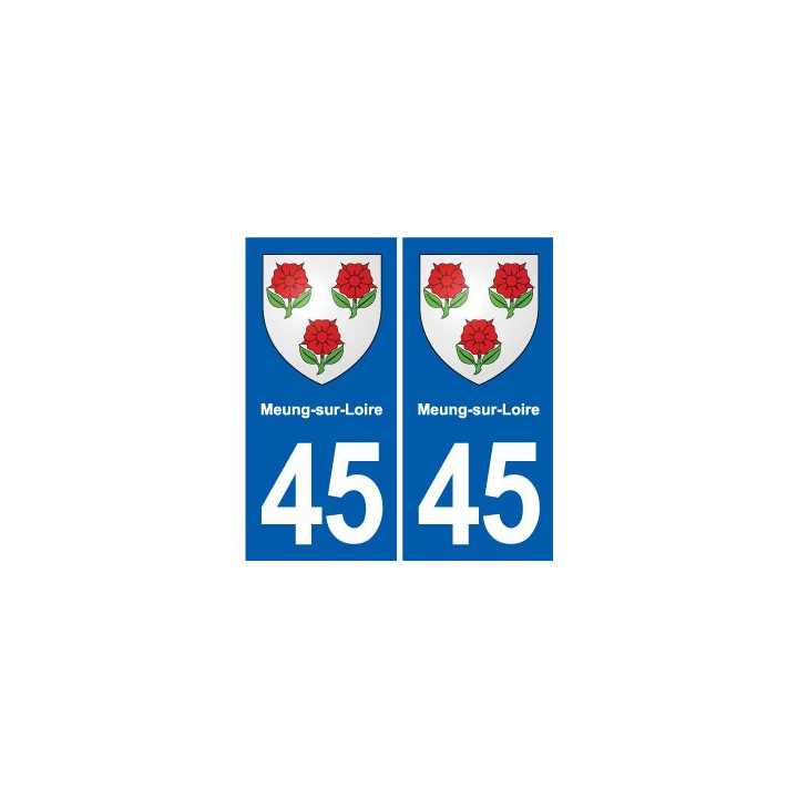 45 Chaingy blason ville autocollant plaque stickers